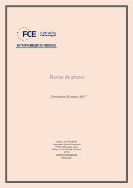 Revue De Presse