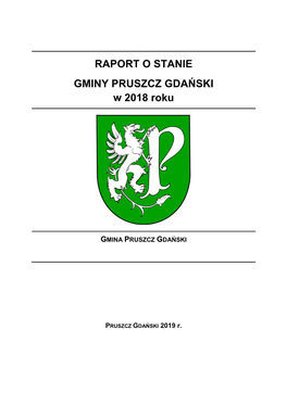 Raport O Stanie Gminy Pruszcz Gdanski 2018