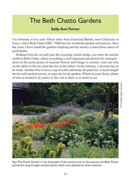 The Beth Chatto Gardens Sally-Ann Turner