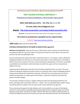 Intercollegiate Football Researchers Association™