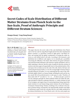 Secret Codes of Scale Distribution of Different Matter Stratums from Planck Scale to the Sun-Scale, Proof of Anthropic Principle and Different Stratum Sciences