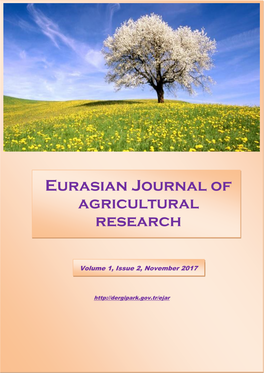 Eurasian Journal of Agricultural Research