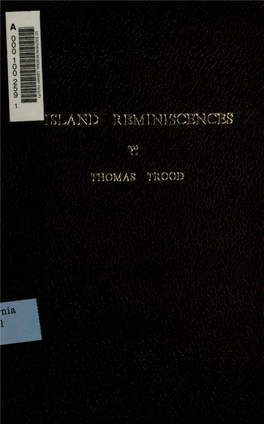 Island Reminiscences (1912)