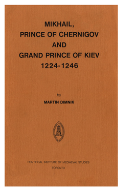 Mikhail Prince of Chernigov A