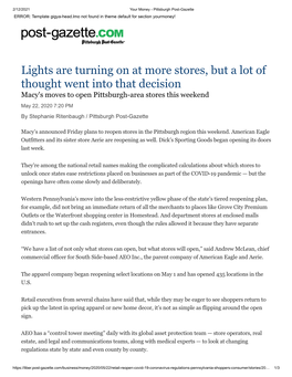 Lights Are Turning on at More Stores, but a Lot of Thought Went Into That Decision