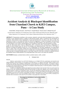 Accident Analysis & Blackspot Identification From