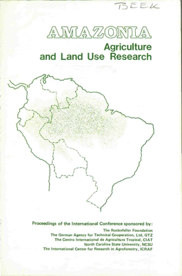 Agriculture and Land Use Research