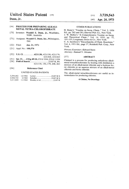 United States Patent [191 U 11 3,729,543 Dunn, Jr