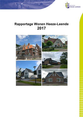 Rapportage Wonen Heeze-Leende 2017