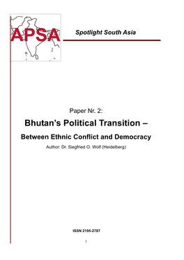 Bhutan's Political Transition –