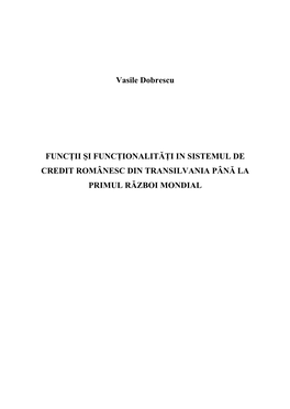 Vasile Dobrescu FUNCŢII ŞI FUNCŢIONALITĂŢI in SISTEMUL