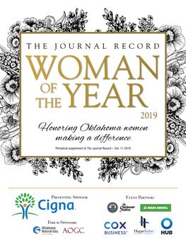 Honoring Oklahoma Women Making a Difference Periodical Supplement to the Journal Record • Oct