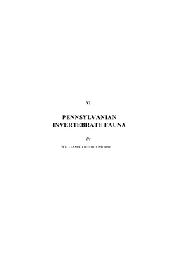 Pennsylvanian Invertebrate Fauna