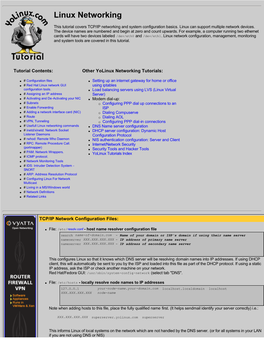 Linux Networking