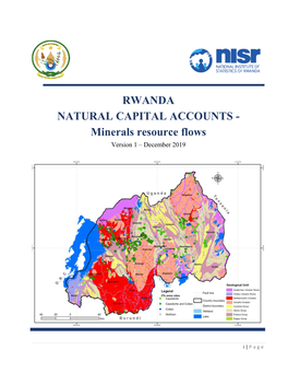 RWANDA NATURAL CAPITAL ACCOUNTS - Minerals Resource Flows Version 1 – December 2019