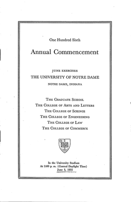 Annual Commencement