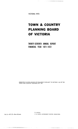 Town & Country Planning Board of Victoria