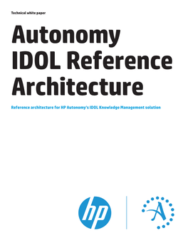 HP Autonomy IDOL Reference Architecture