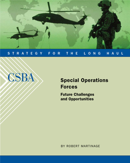 Special Operations Forces Future Challenges and Opportunities
