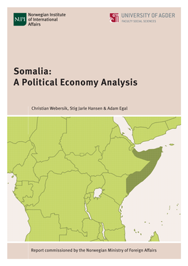 Somalia: a Political Economy Analysis