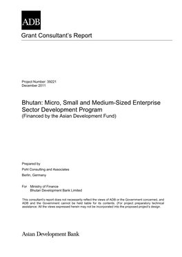 39221-022: Micro, Small, and Medium-Sized Enterprise Sector Development Program