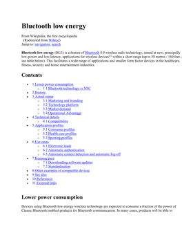 Bluetooth Low Energy