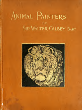 Animal Painters of England from the Year 1650