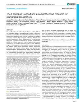 The Facebase Consortium: a Comprehensive Resource for Craniofacial Researchers James F