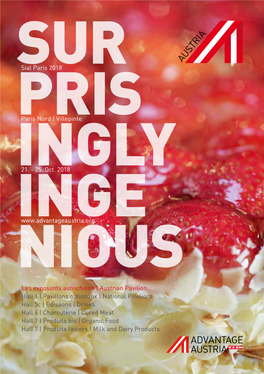 Boissons | Drinks Hall 6 | Charcuterie | Cured Meat Hall 7 | Produits Bio | Organic Food Hall 7 | Produits Laitiers | Milk and Dairy Products INFORMATION PRÉFACE