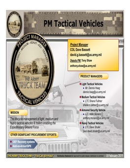 PM Tactical Vehicles