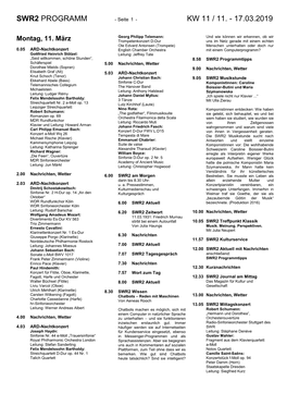 Swr2 Programm Kw 11