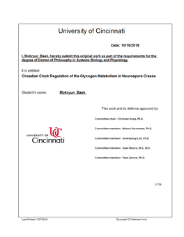 Circadian Clock Regulation of the Glycogen Metabolism In