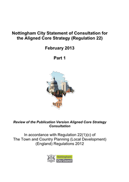 Review of the Publication Version Aligned Core Strategy Consultation