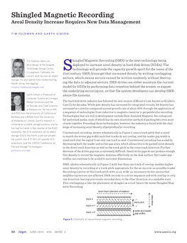 Shingled Magnetic Recording Areal Density Increase Requires New Data Management