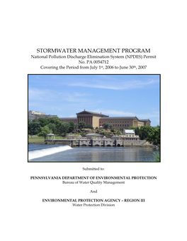 STORMWATER MANAGEMENT PROGRAM National Pollution Discharge Elimination System (NPDES) Permit No