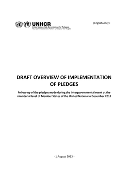 Update on Pledges Document Final