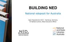 National Edeposit for Australia