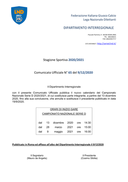 Dipartimento Interregionale