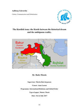 The Kurdish Issue: the Kurds Between the Historical Dream and the Ambiguous Reality