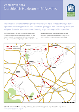 Northleach Hazleton – 16 1/2 Miles