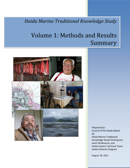 Volume 1: Methods and Results Summary Volume 2: Seascape Unit Summaries Volume 3: Focal Species Summaries