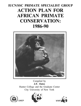 Action Plan for African Primate Conservation: 1986-90