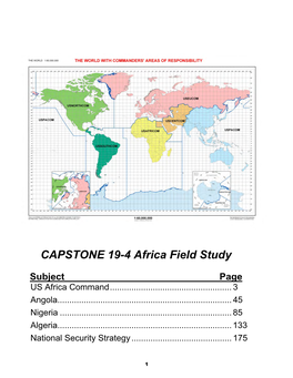 CAPSTONE 19-4 Africa Field Study