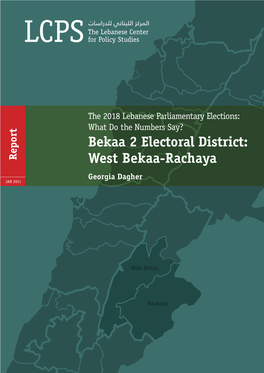 Bekaa 2 Electoral District: West Bekaa-Rachaya 3