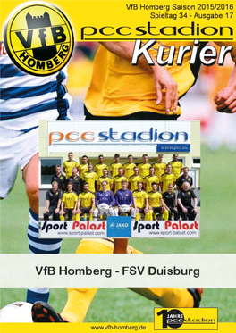 Vfb Homberg Kurier 20152016 17 Hp.Pub