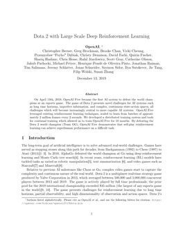 Dota 2 with Large Scale Deep Reinforcement Learning