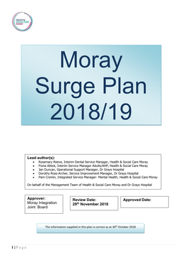 20181129 FINAL Moray Surge Plan 2018-19 Appendix 1