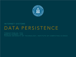 Data Persistence