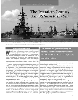 The Twentieth Century Asia Returns to the Sea