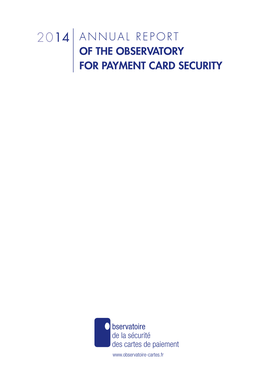 Annual Report of the Observatory for Payment Card Security